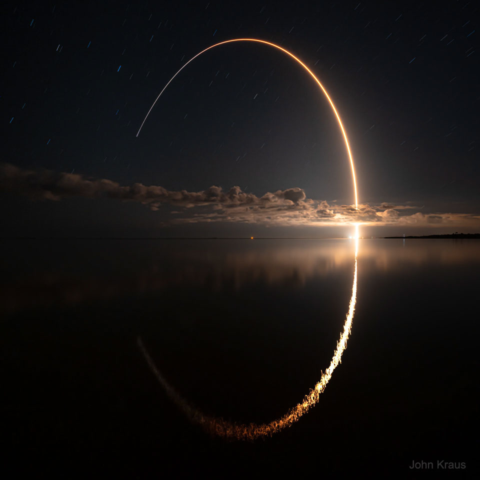 The picture shows the NASA's Lucy mission
launching from Cape Canaveral, Florida. 
Please see the explanation for more detailed information.